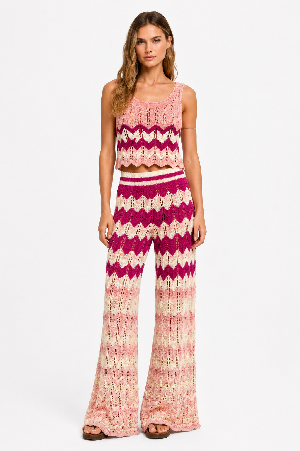 Portofino Knit Set - Fuchsia
