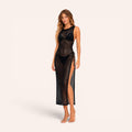 Ibiza Sequin 3-Piece Bikini Set – Black