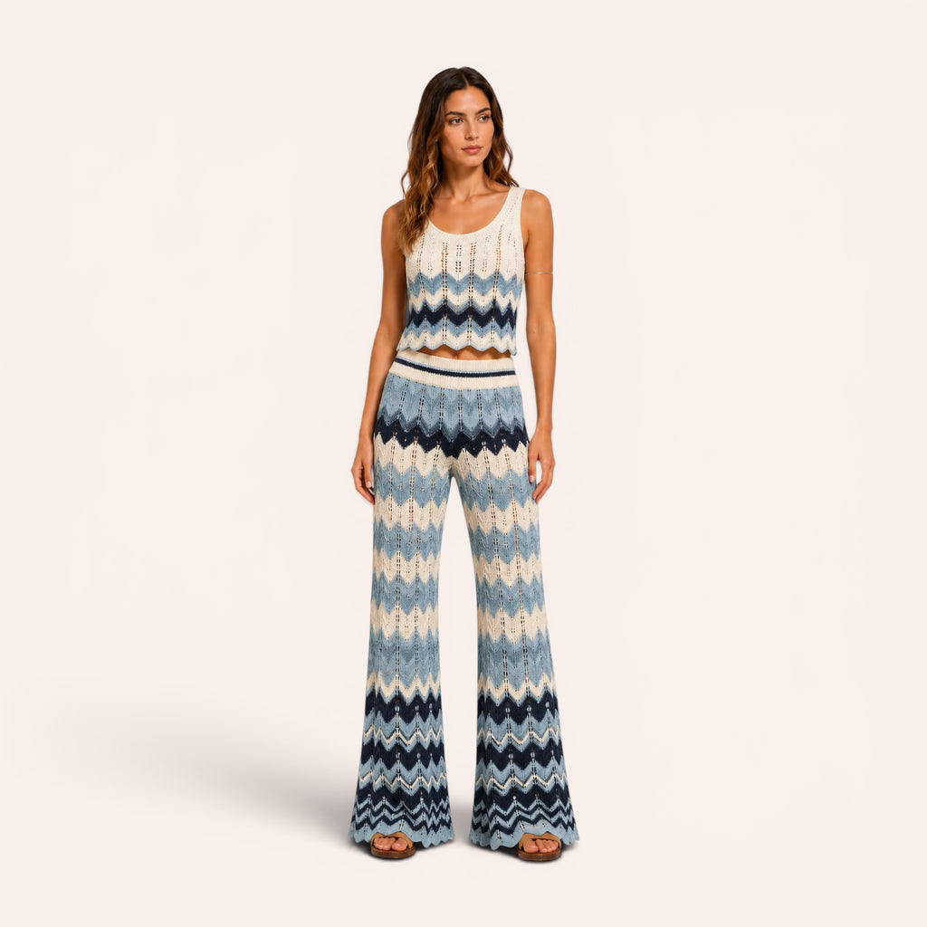 Portofino Knit Set - Sky Blue