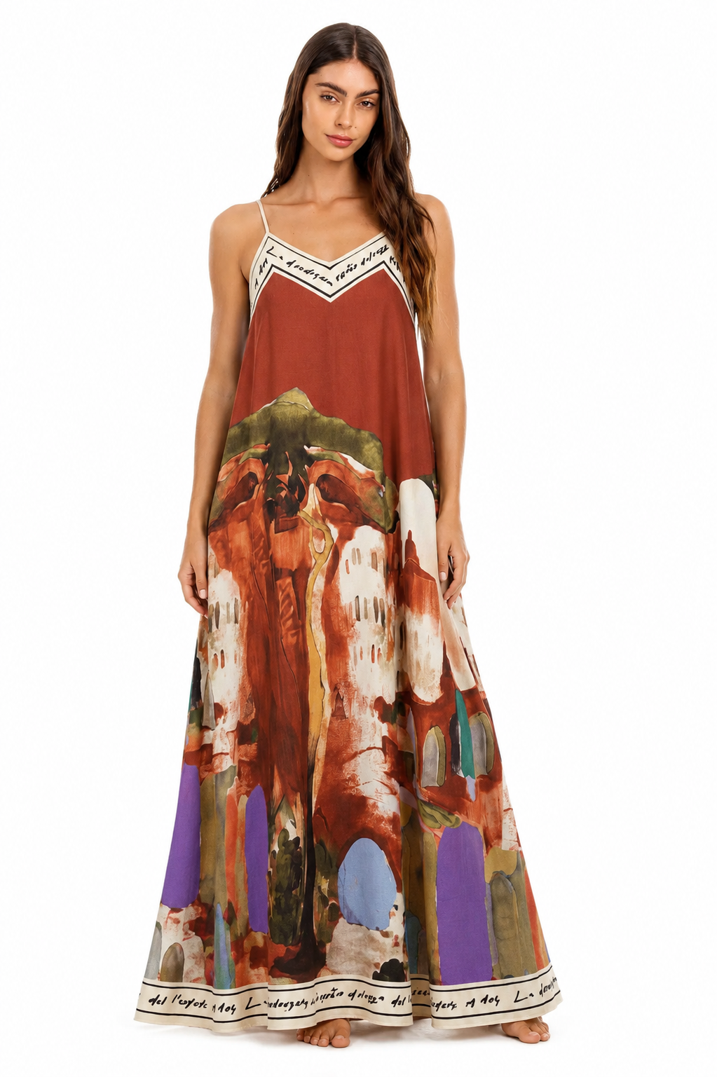 Sorrento Maxi Dress - Terracotta