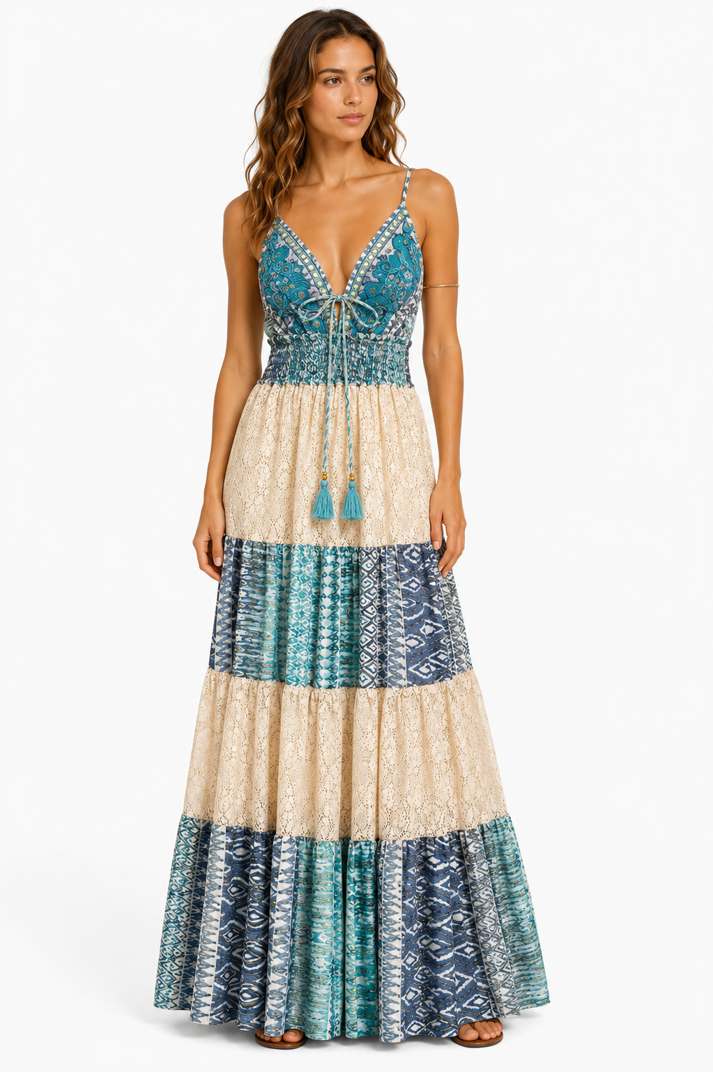 Formentera Maxi Dress - Turquoise