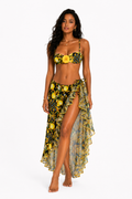 Amalfi 3-Piece Bikini & Pareo Set – Black Baroque