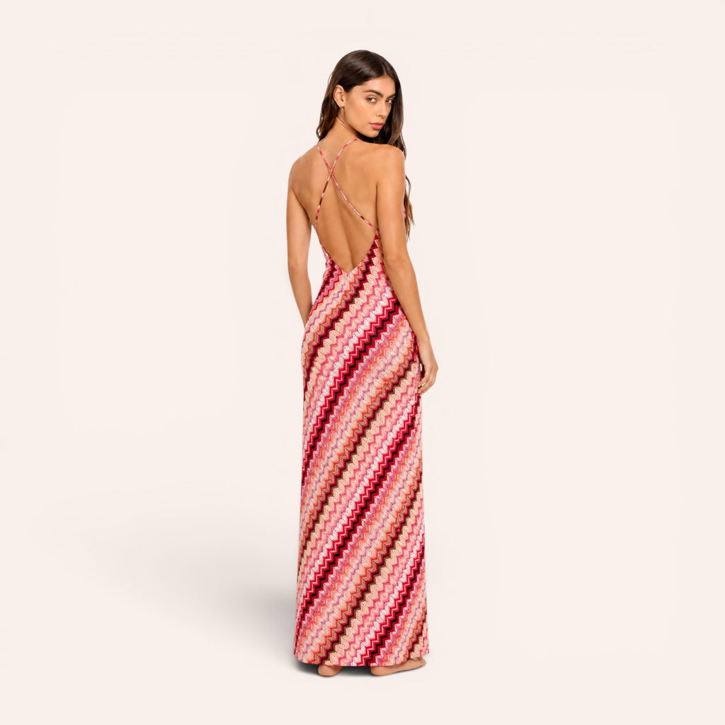 Riviera Maxi Dress - Fuchsia