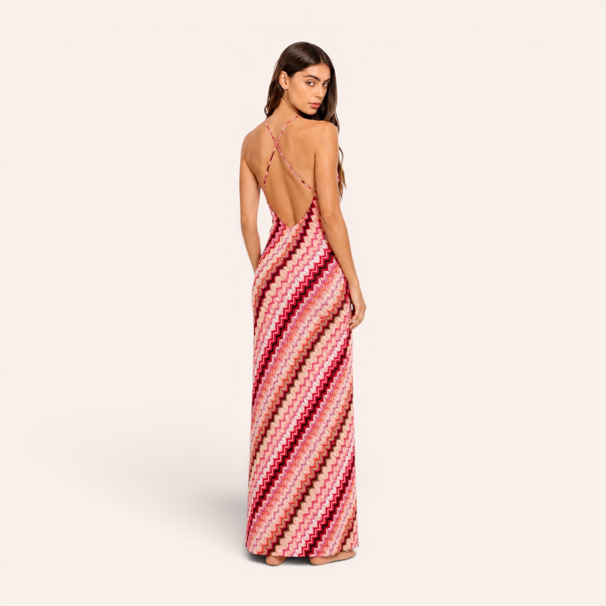 Riviera Maxi Dress - Fuchsia