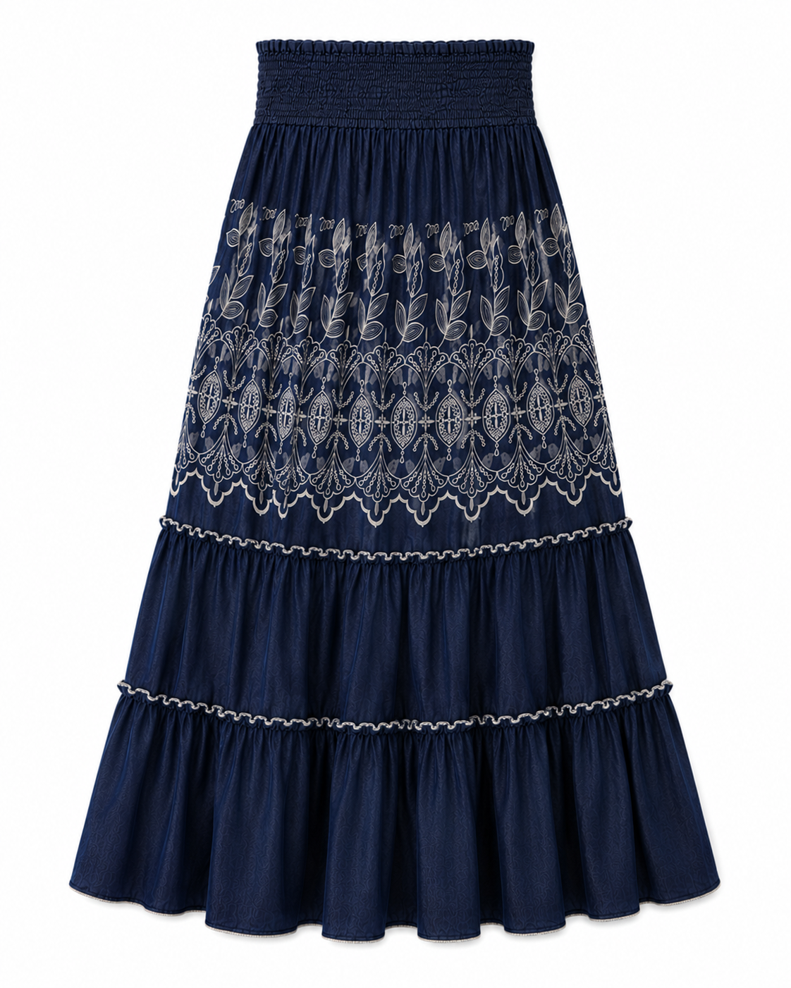 Marbella Embroidered Denim Set - Dark Denim