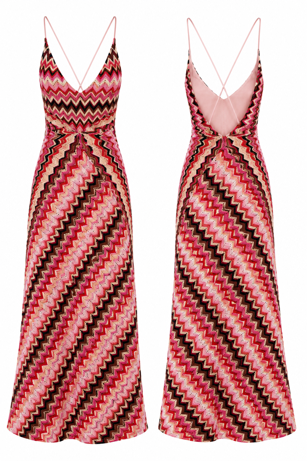 Riviera Maxi Dress - Fuchsia