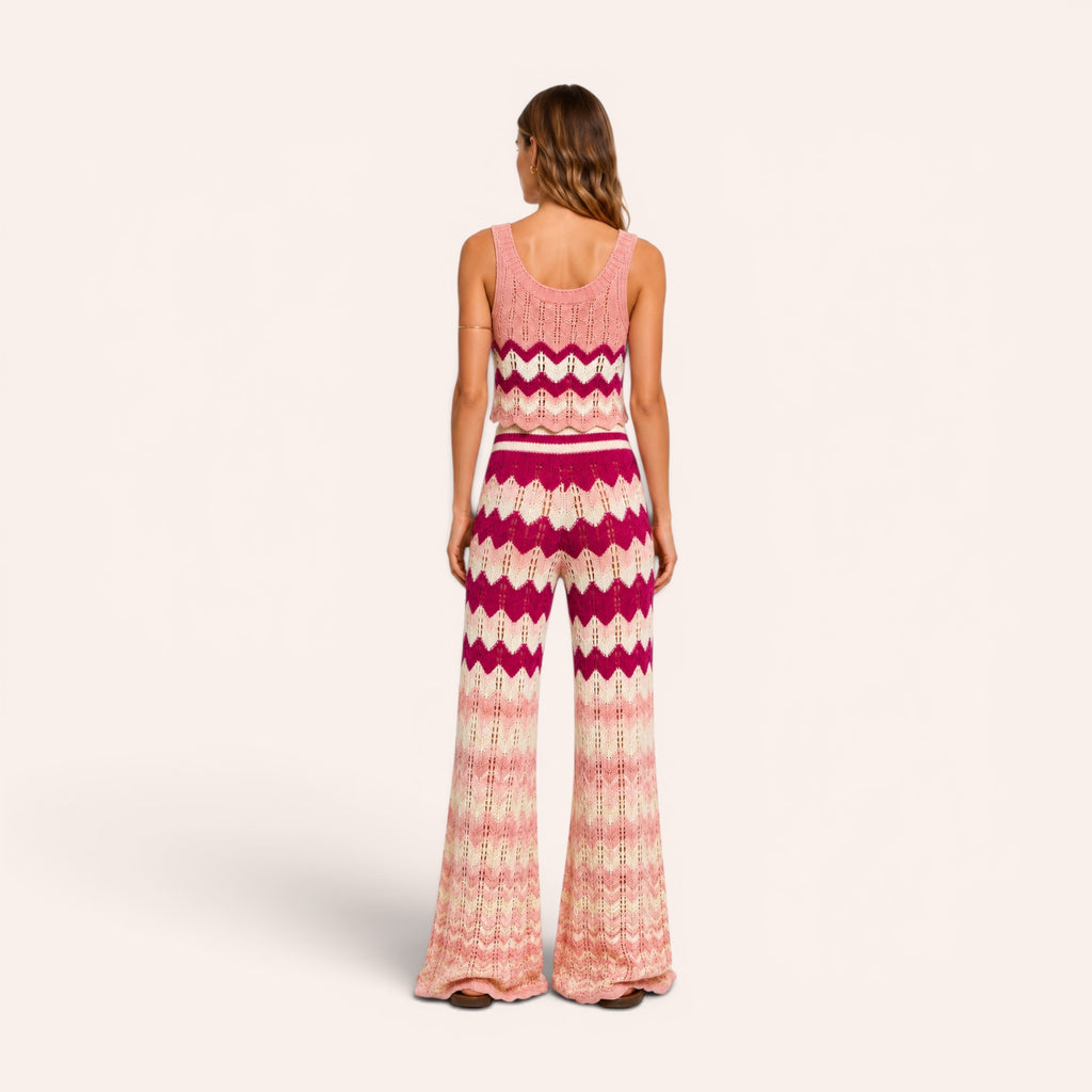 Portofino Knit Set - Fuchsia