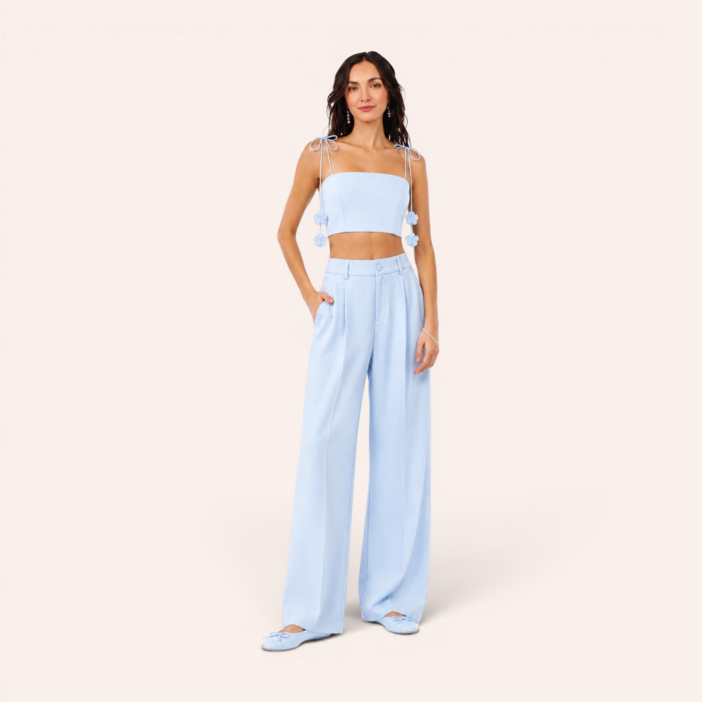 Venice Tailored Set - Baby Blue