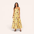 St. Tropez Midi Dress – Yellow Floral