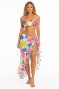 Amalfi 3-Piece Bikini & Pareo Set – Tropical Bloom