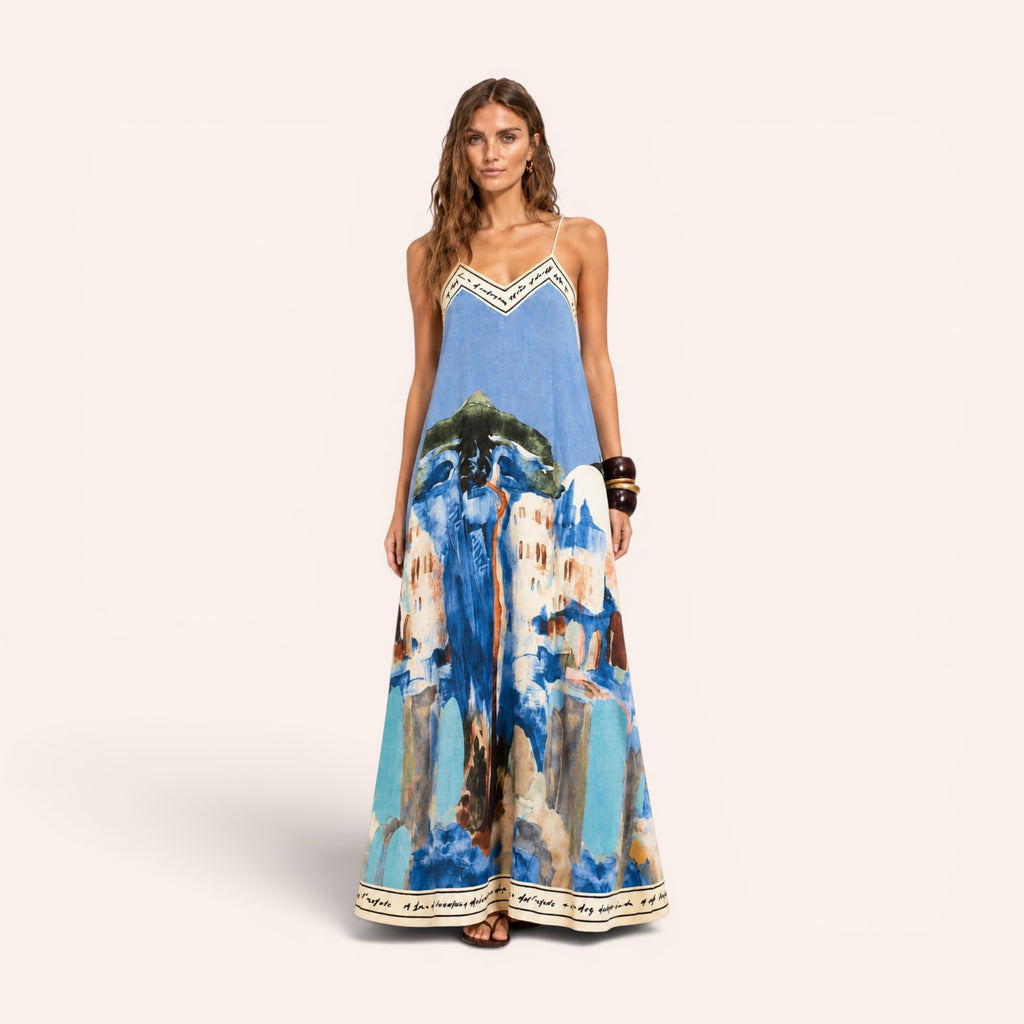 Sorrento Maxi Dress - Blue