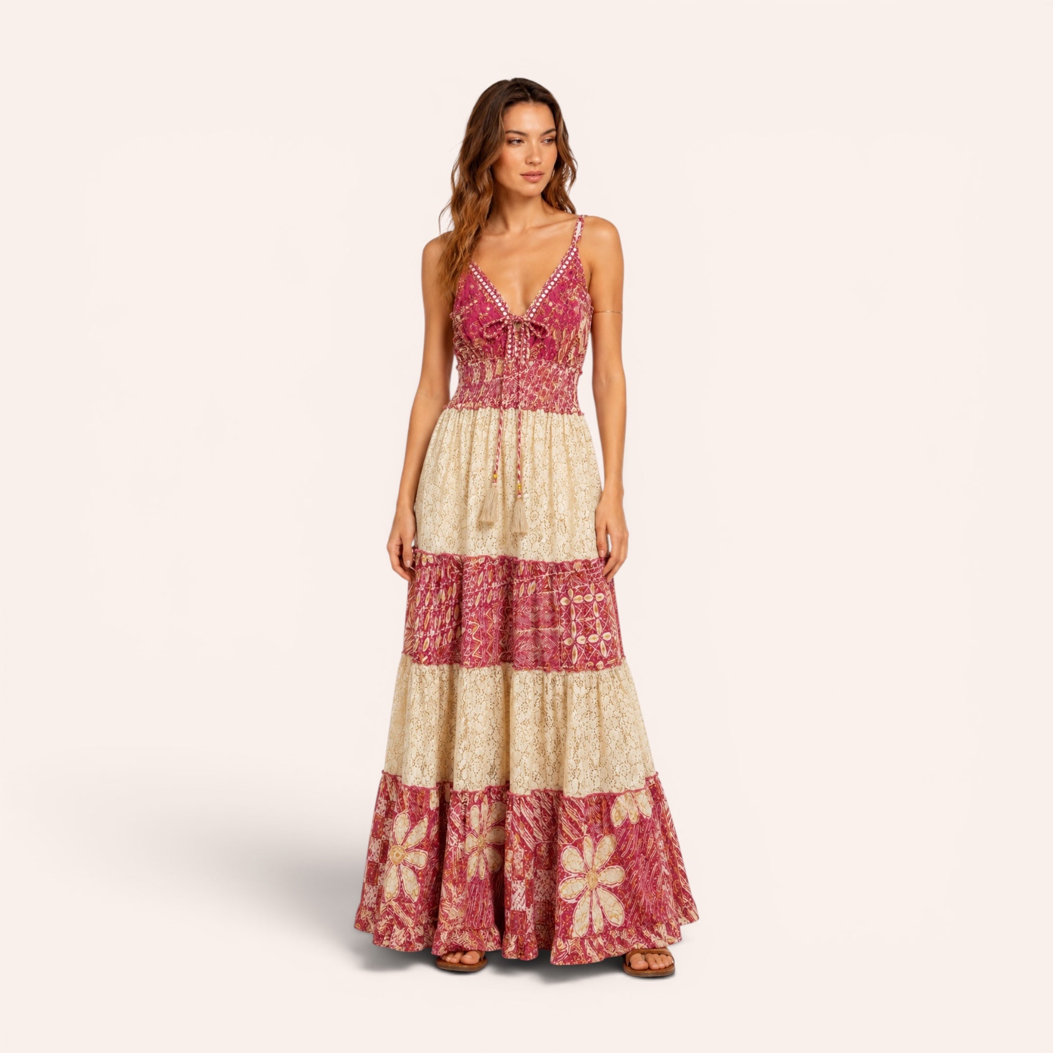 Formentera Maxi Dress - Fuchsia