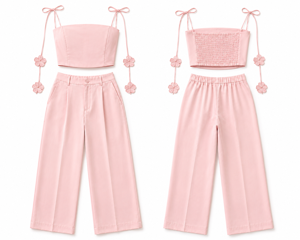 Venice Tailored Set - Pink