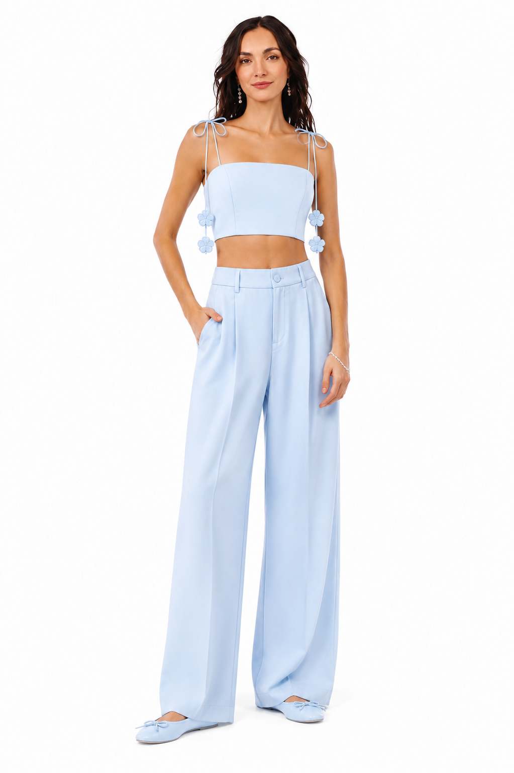 Venice Tailored Set - Baby Blue