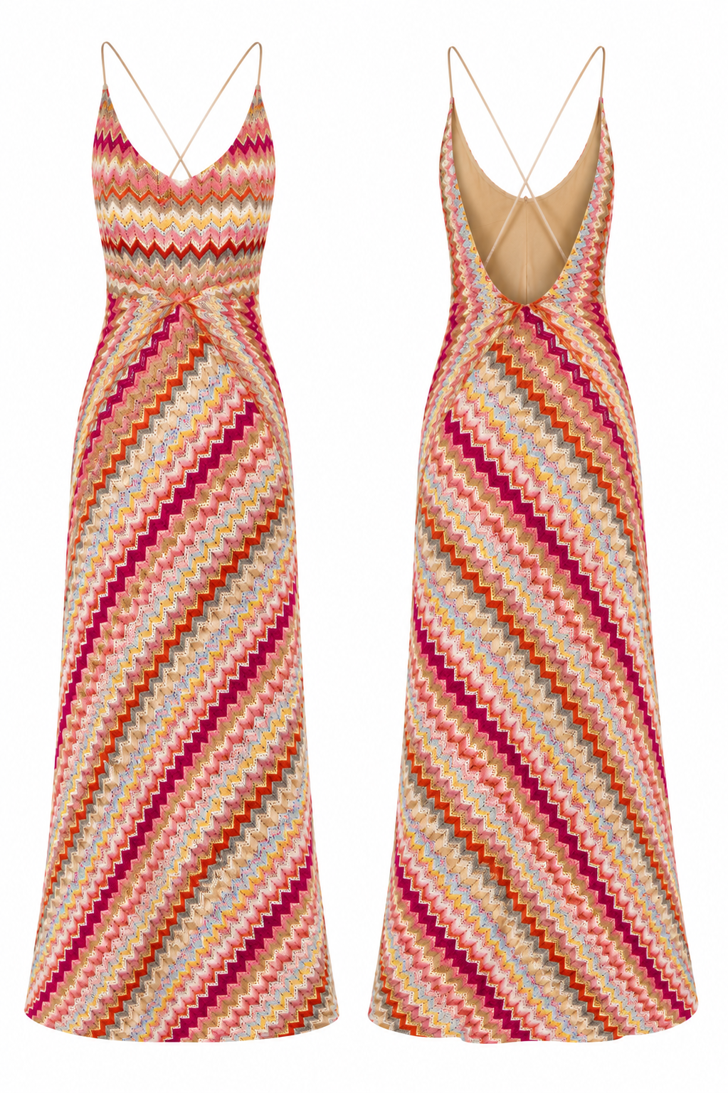 Riviera Maxi Dress - Pink
