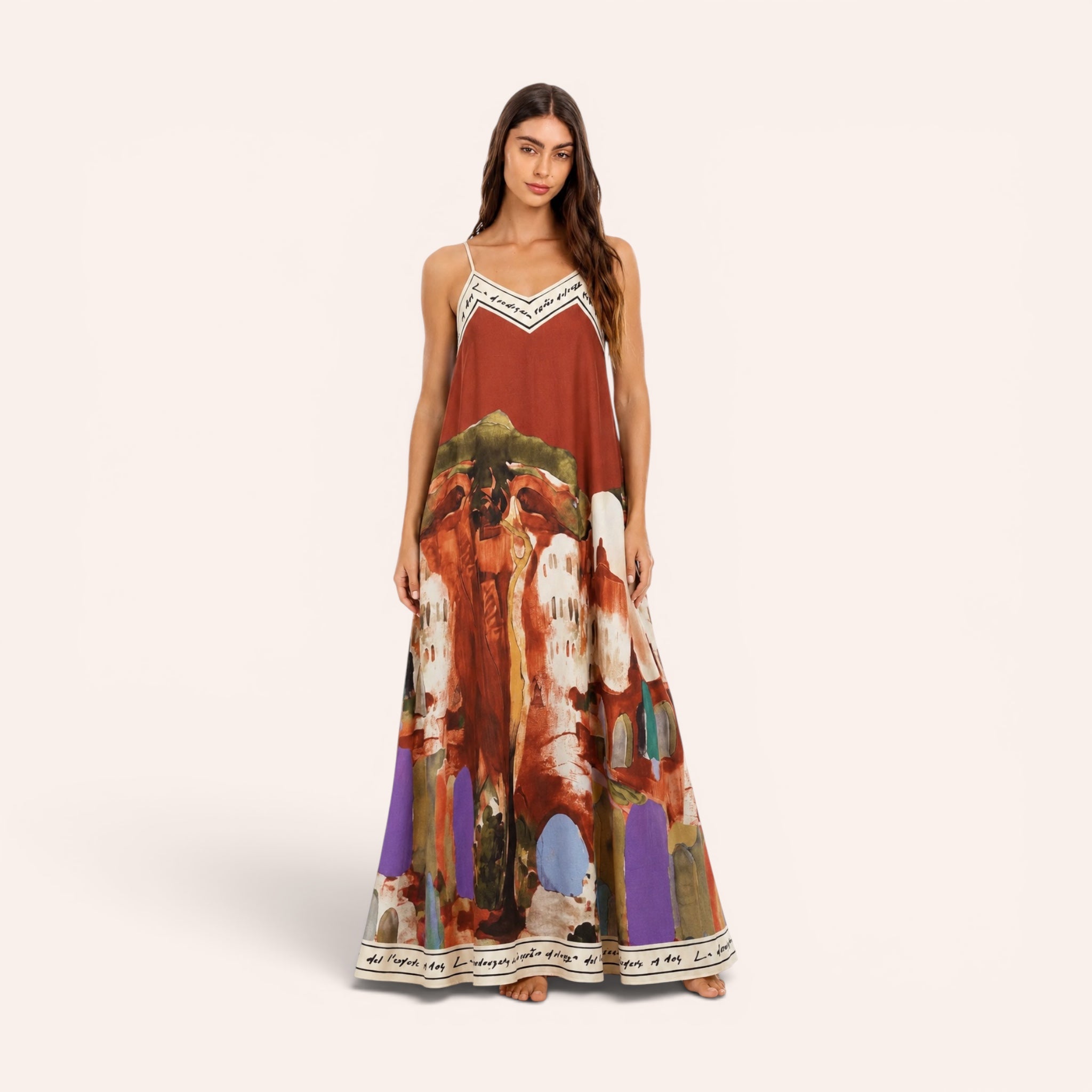 Sorrento Maxi Dress - Terracotta