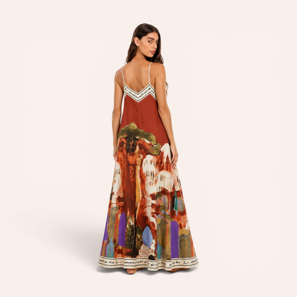 Sorrento Maxi Dress - Terracotta