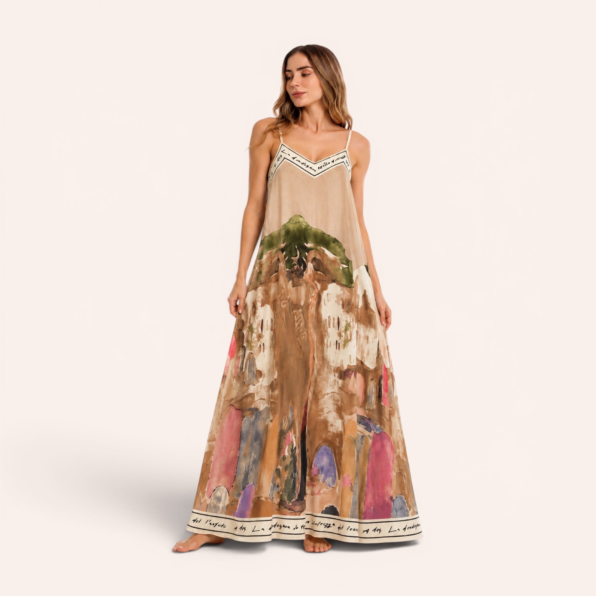 Sorrento Maxi Dress - Sand