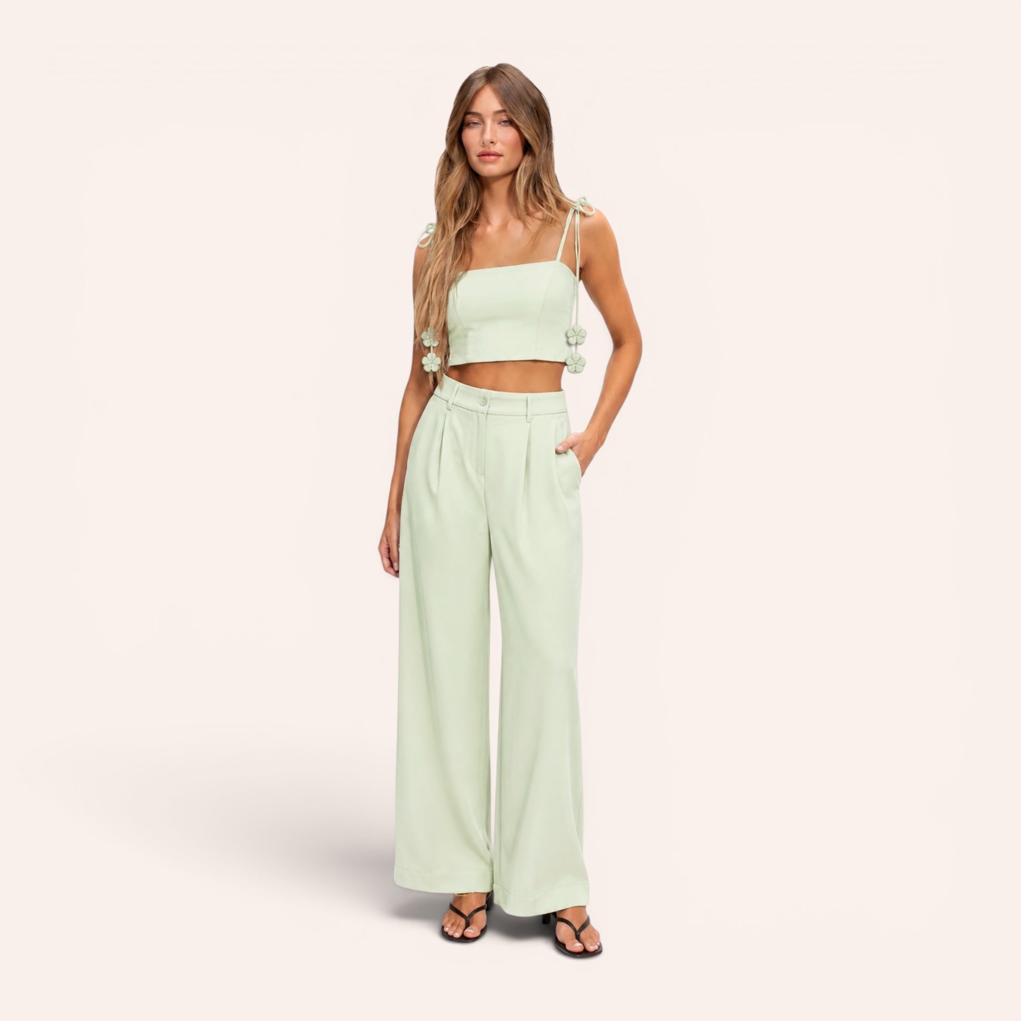 Venice Tailored Set - Mint Green