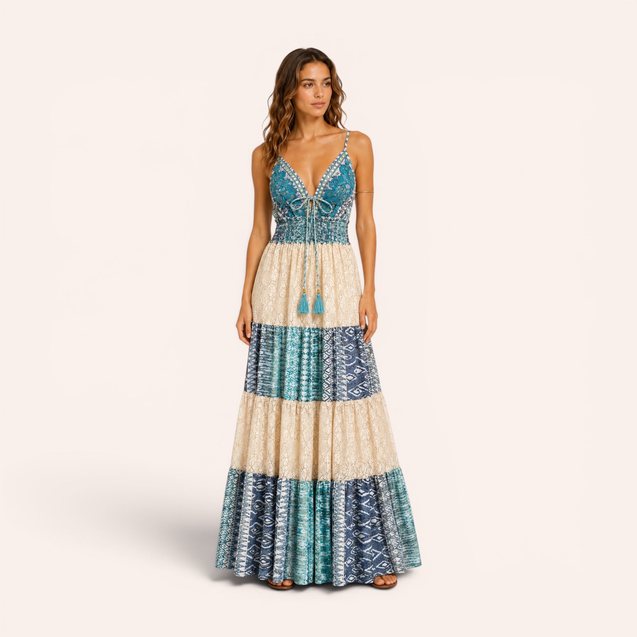 Formentera Maxi Dress - Turquoise