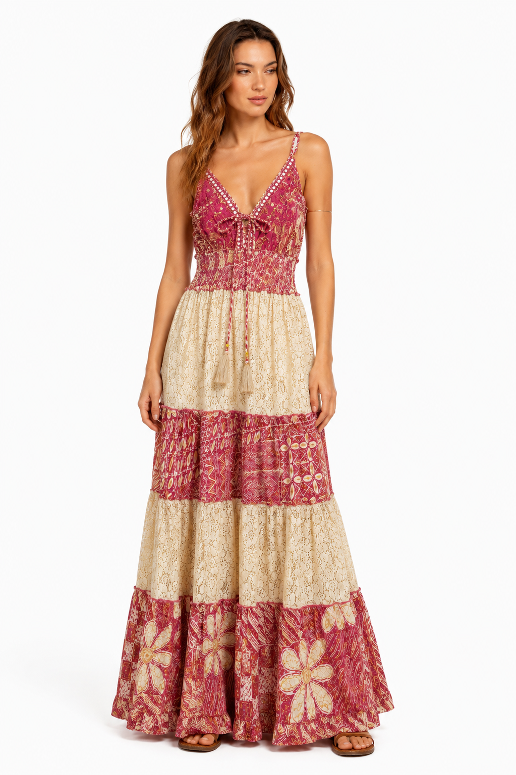 Formentera Maxi Dress - Fuchsia