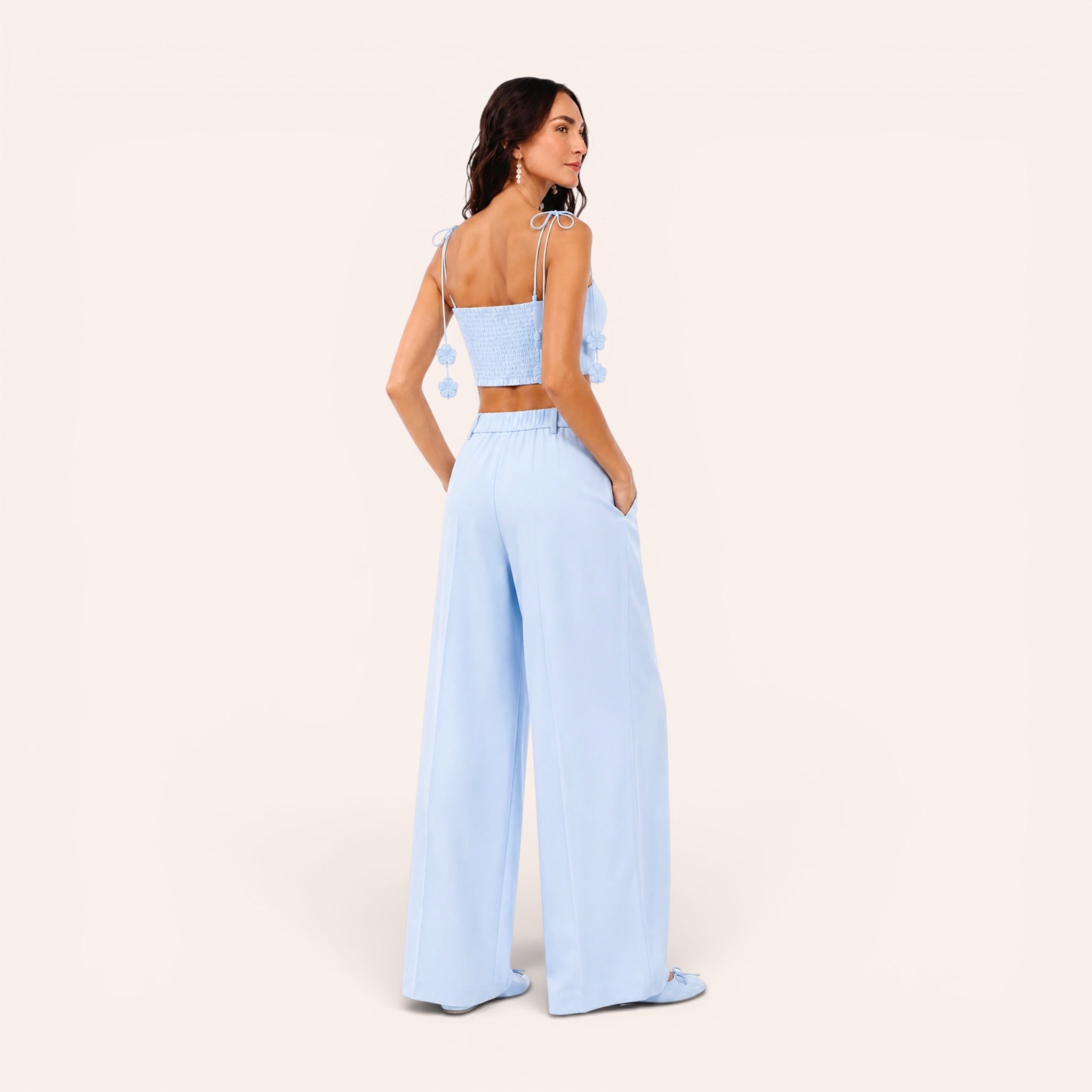 Venice Tailored Set - Baby Blue