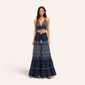Marbella Embroidered Denim Set - Dark Denim
