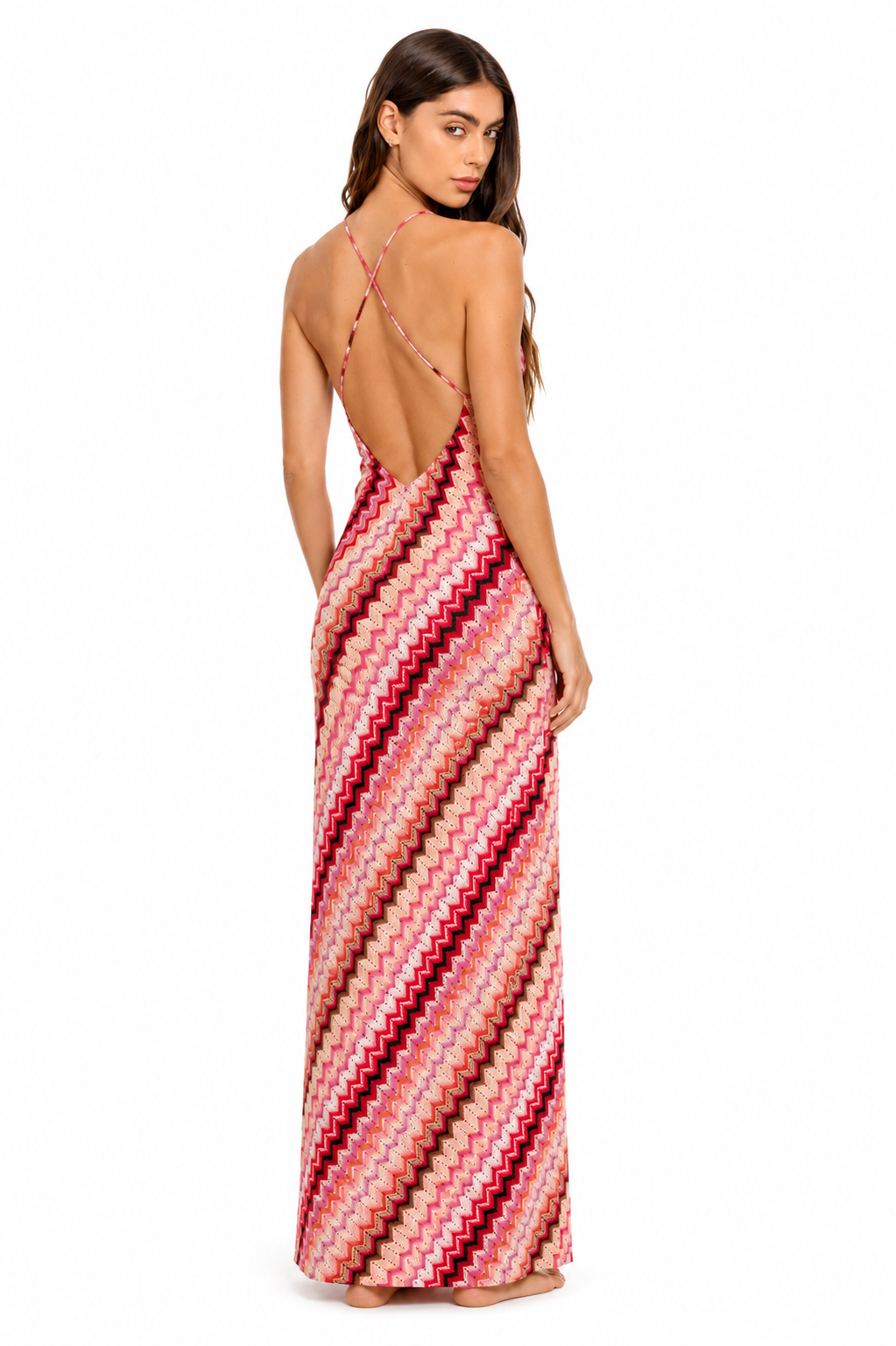 Riviera Maxi Dress - Fuchsia
