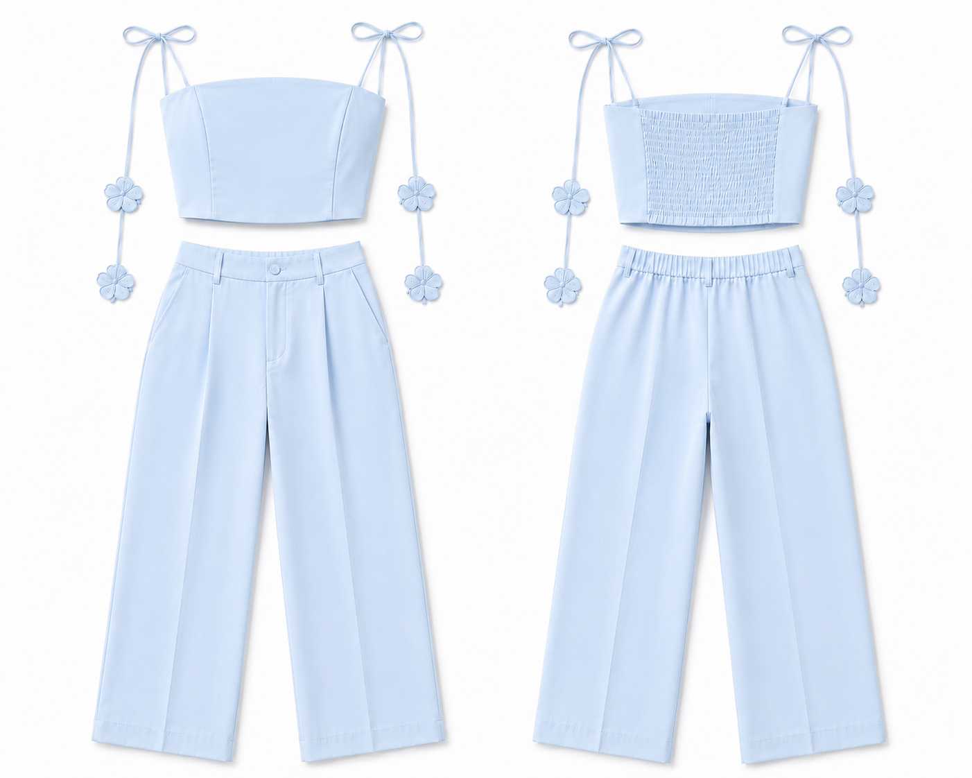 Venice Tailored Set - Baby Blue
