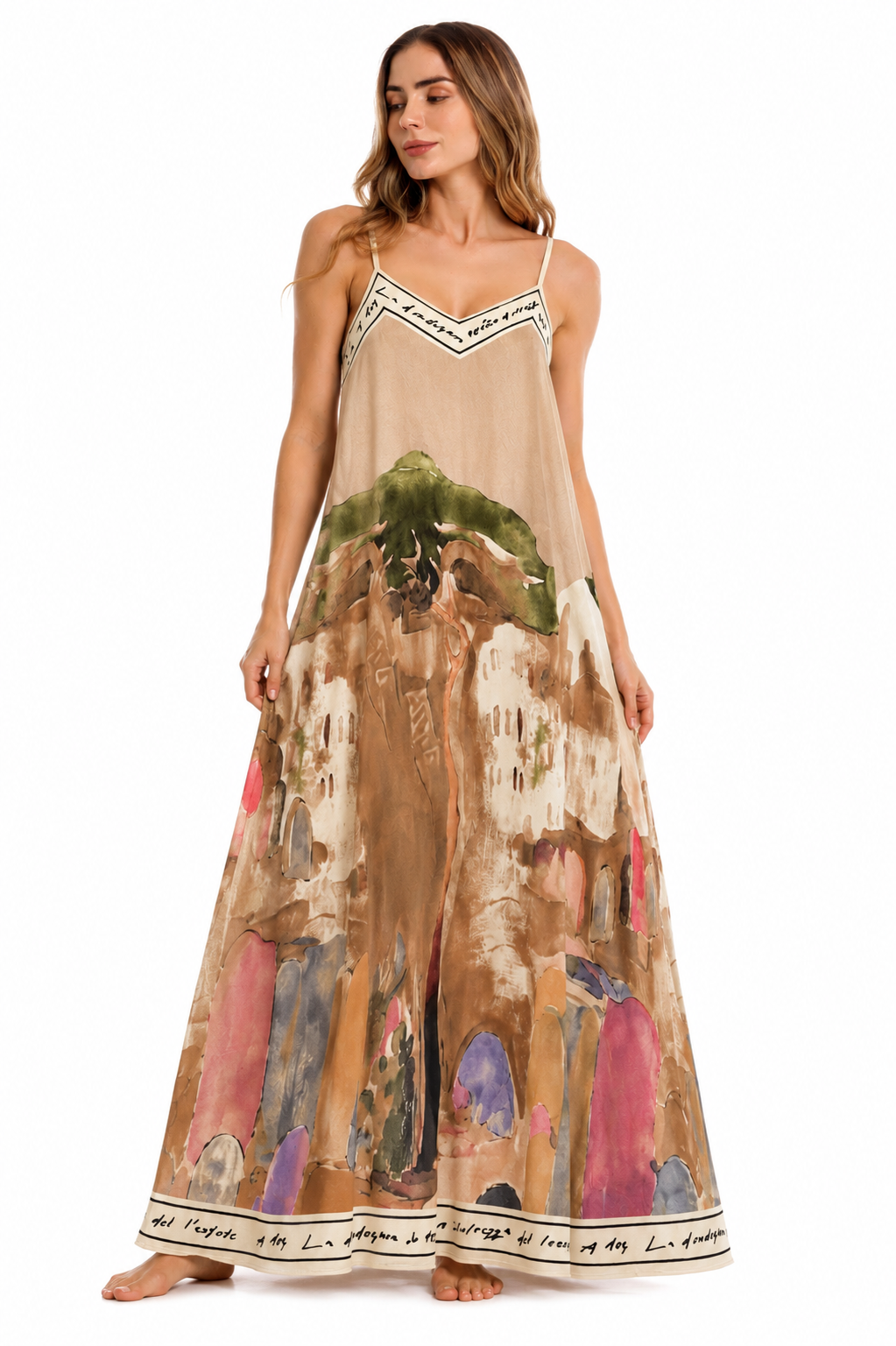 Sorrento Maxi Dress - Sand